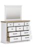 Picture of Ashbryn - White Dresser & Mirror