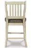 Picture of Bolanburg - White 24" Upholstered Barstool