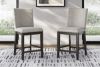Picture of Neymorton - Gray Upholstered 24" Barstool