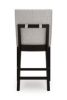 Picture of Neymorton - Gray Upholstered 24" Barstool