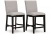 Picture of Neymorton - Gray Upholstered 24" Barstool