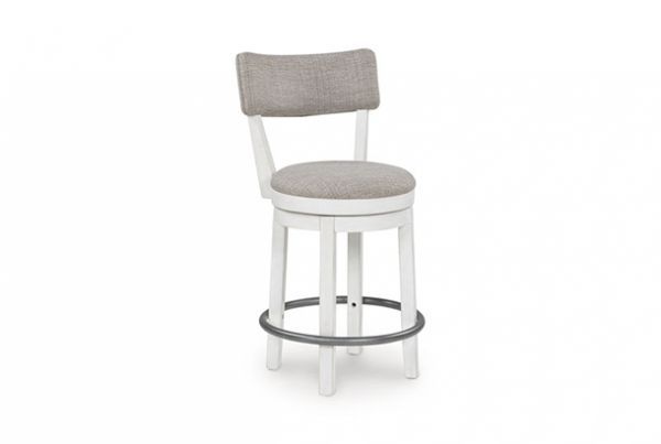 Picture of Robbinsdale - White 24" Swivel Barstool