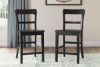 Picture of Greddinton - Black 24" Barstool