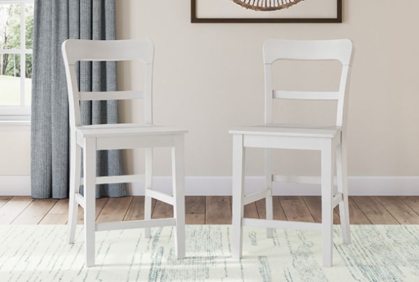 Picture of Greddinton - White 24" Barstool