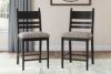 Picture of Greddinton - Black 24" Upholstered Barstool