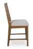 Picture of Greddinton - Brown 24" Upholstered Barstool