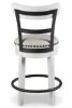 Picture of Valebeck - White 24" Swivel Barstool