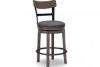 Picture of Caitbrook - Gray 24" Swivel Barstool