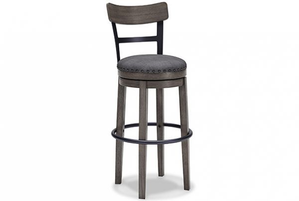 Picture of Caitbrook - Gray 30" Swivel Barstool