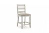 Picture of Skempton - White 24" Upholstered Barstool