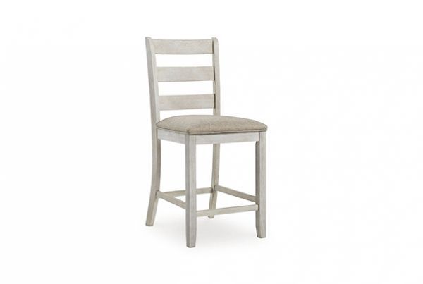 Picture of Skempton - White 24" Upholstered Barstool