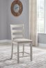 Picture of Skempton - White 24" Upholstered Barstool