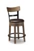 Picture of Pinnadel - Brown 24" Swivel Barstool
