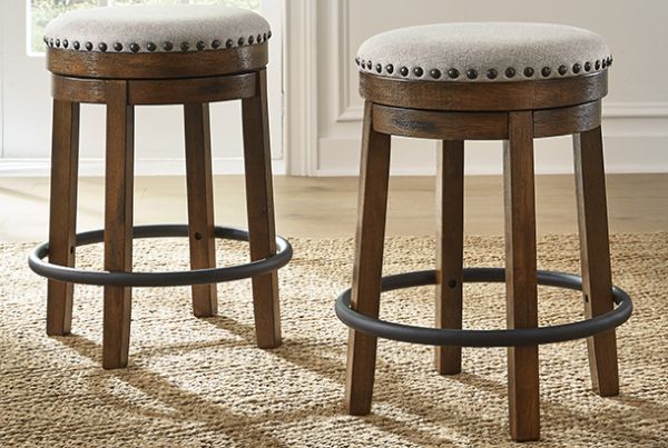 Picture of Valebeck - Brown 24" Swivel Stool