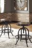 Picture of Valebeck - Black 24" Swivel Stool