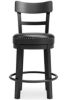 Picture of Valebeck - Black 24" Swivel Barstool
