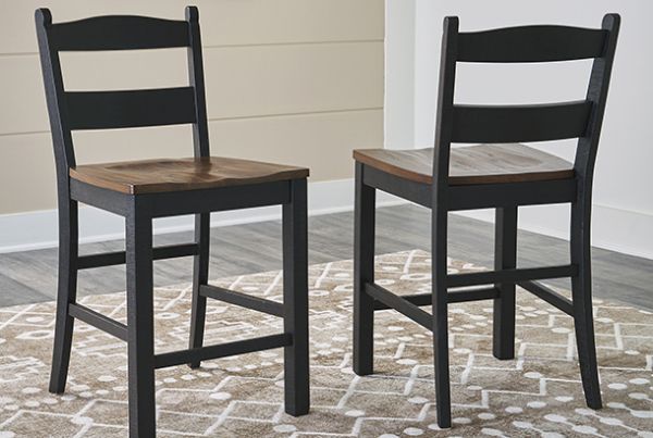 Picture of Valebeck - Black 24" Barstool