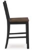 Picture of Valebeck - Black 24" Barstool