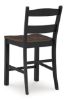 Picture of Valebeck - Black 24" Barstool