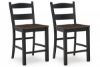 Picture of Valebeck - Black 24" Barstool