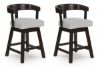 Picture of Haddigan - Brown 25" Swivel Barstool