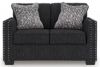 Picture of Jasmine Peaks - Coal Loveseat with LED Lighting