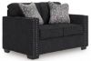 Picture of Jasmine Peaks - Coal Loveseat with LED Lighting