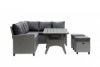 Picture of Wicker - Gray Sofa & Ottoman Set with Dining Table