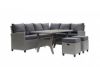 Picture of Outdoor - Gray Wicker Sofa & Ottoman Set with Dining Table