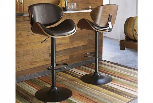 Picture of Bellatier - Brown Tall Swivel Barstool