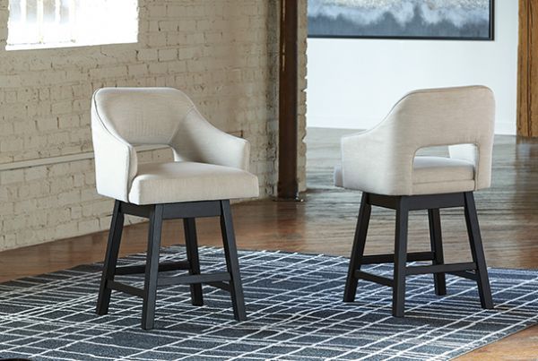 Picture of Tallenger - Linen 24" Swivel Barstool