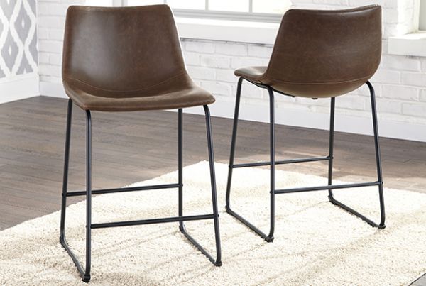 Picture of Centiar - Brown 24" Upholstered Barstool