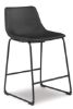 Picture of Centiar - Black 24" Upholstered Barstool