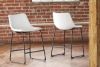 Picture of Centiar - White 24" Upholstered Barstool