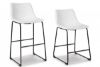 Picture of Centiar - White 24" Upholstered Barstool