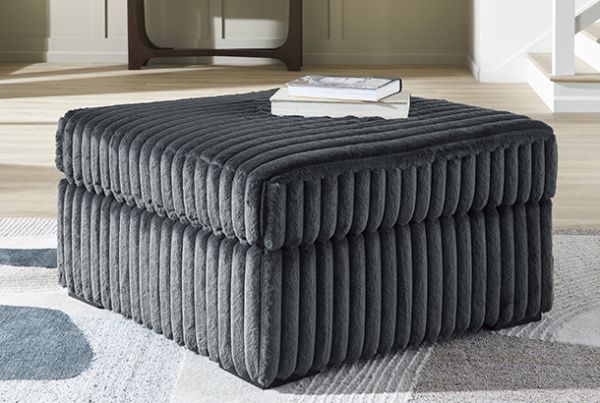 Picture of Midnight - Gunmetal Oversized Accent Ottoman
