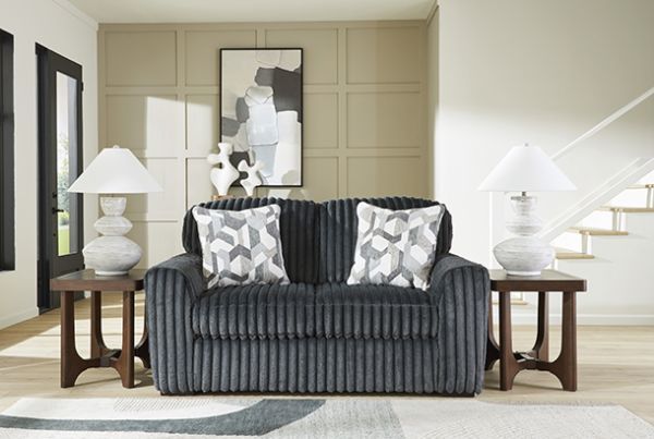 Picture of Midnight - Gunmetal Loveseat