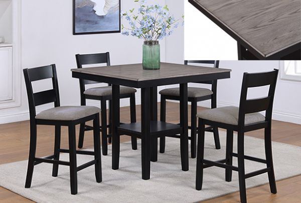 Picture of Lester - Light Gray 5PC Counter Height Dining Set