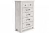 Picture of Makidern - White 5 Drawer Chest