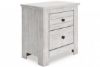 Picture of Makidern - White 2 Drawer Nightstand