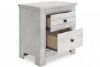 Picture of Makidern - White 2 Drawer Nightstand