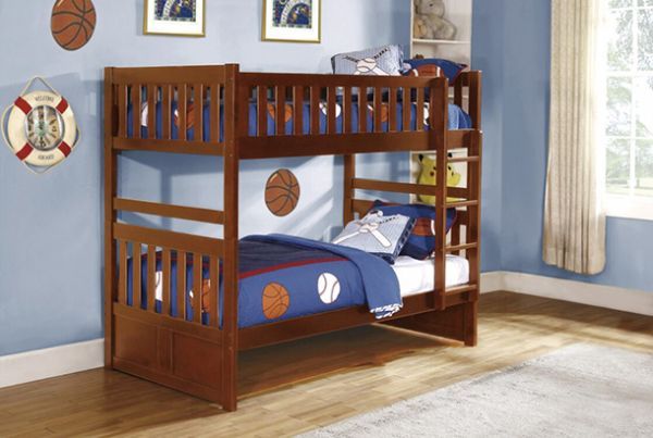 Picture of Rowe - Cherry Twin Over Twin Bunk Bed