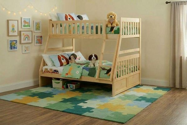 Picture of Bartly - Natural Twin Over Full Bunk Bed