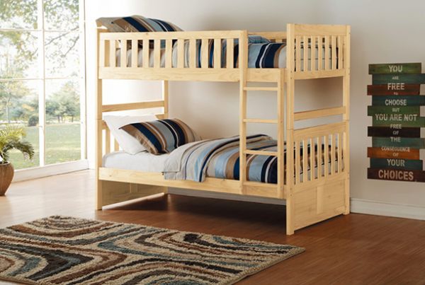 Picture of Bartly - Natural Twin Over Twin Bunk Bed