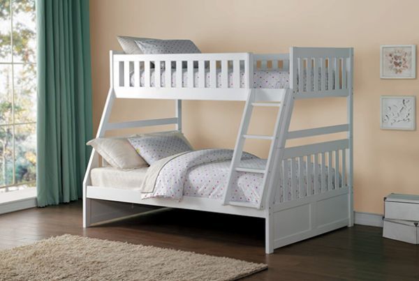 Picture of Galen - White Twin Over Full Bunk Bed