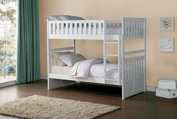 Picture of Galen - White Twin Over Twin Bunk Bed