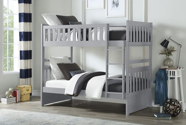 Picture of Orion - Gray Twin Over Twin Bunk Bed