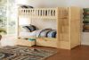Picture of Bartly - Natural Twin Over Twin Step Bunk Bed