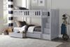 Picture of Orion - Gray Twin Over Twin Step Bunk Bed