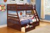 Picture of Rowe - Cherry Twin Over Full Bunk Bed
